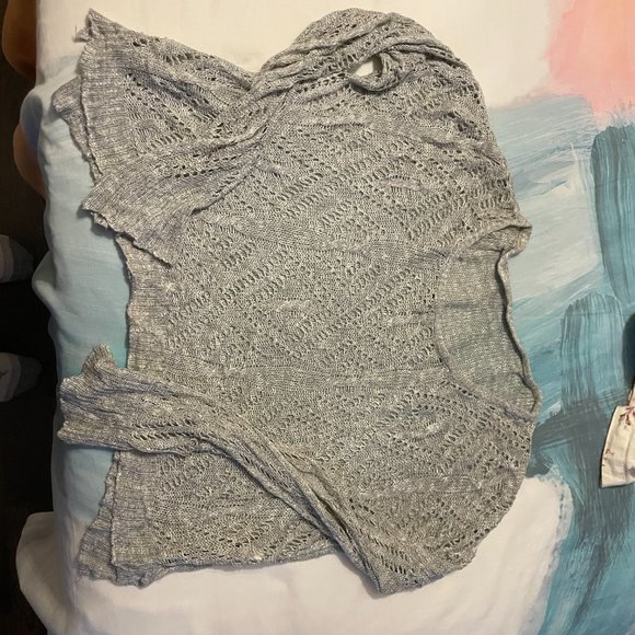 Brandy Melville light grey knit sweater - Picture 4 of 5